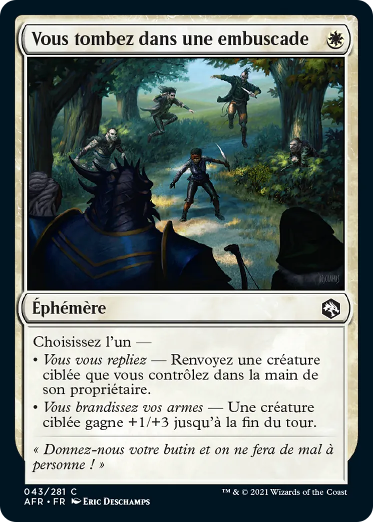 Vous tombez dans une embuscade — Adventures in the Forgotten Realms — Magic: The Gathering