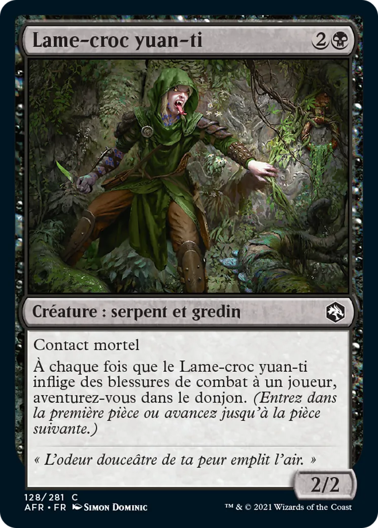Lame-croc yuan-ti — Adventures in the Forgotten Realms — Magic: The Gathering