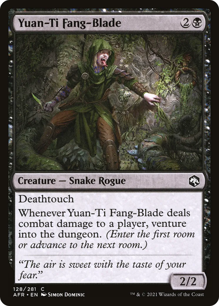 Lame-croc yuan-ti — Adventures in the Forgotten Realms — Magic: The Gathering