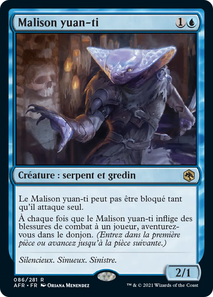Malison yuan-ti — Adventures in the Forgotten Realms — Magic: The Gathering