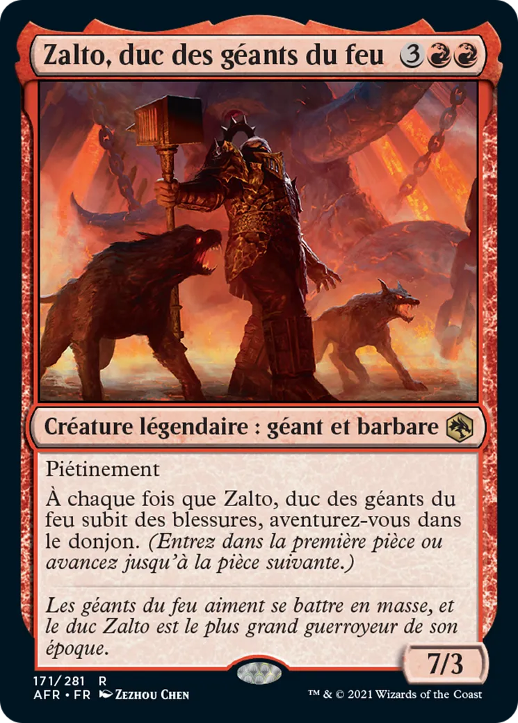 Zalto, duc des géants du feu — Adventures in the Forgotten Realms — Magic: The Gathering
