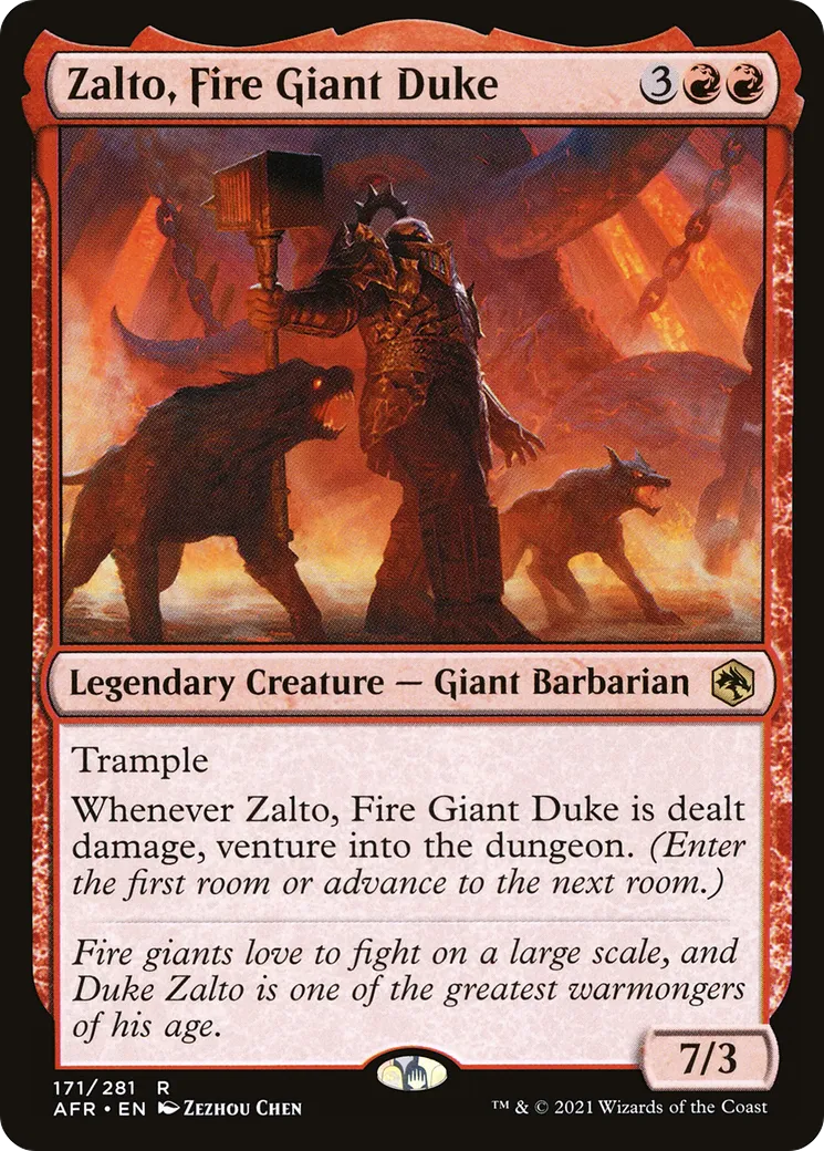 Zalto, Fire Giant Duke — Adventures in the Forgotten Realms — Magic: The Gathering