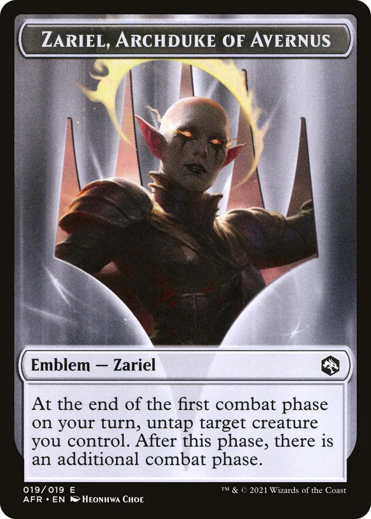Zariel, Archduke of Avernus Emblem — Adventures in the Forgotten Realms — Magic: The Gathering