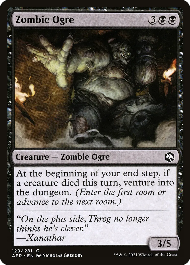 Ogre zombie — Adventures in the Forgotten Realms — Magic: The Gathering