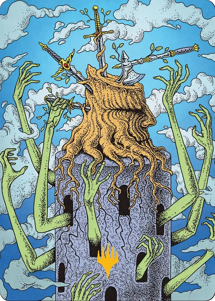 Flourishing Grapple — Reality Fracture Art Series — Magic: The Gathering