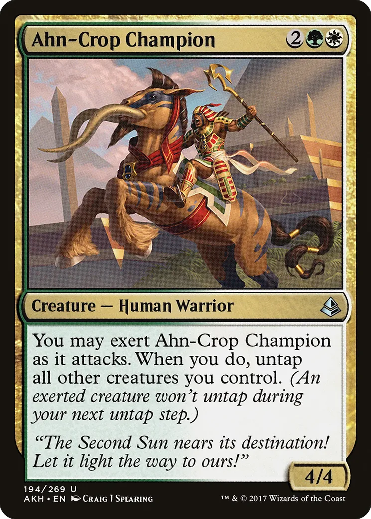 Champion de la moisson Ahn — Amonkhet — Magic: The Gathering