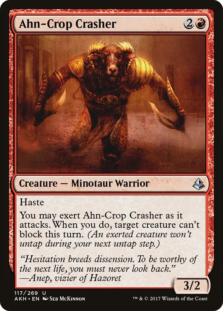 Fracasseur de la moisson Ahn — Amonkhet — Magic: The Gathering