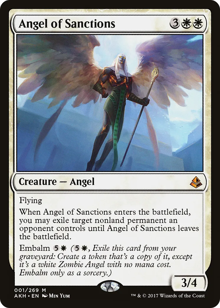 Angel of Sanctions — Amonkhet — Magic: The Gathering