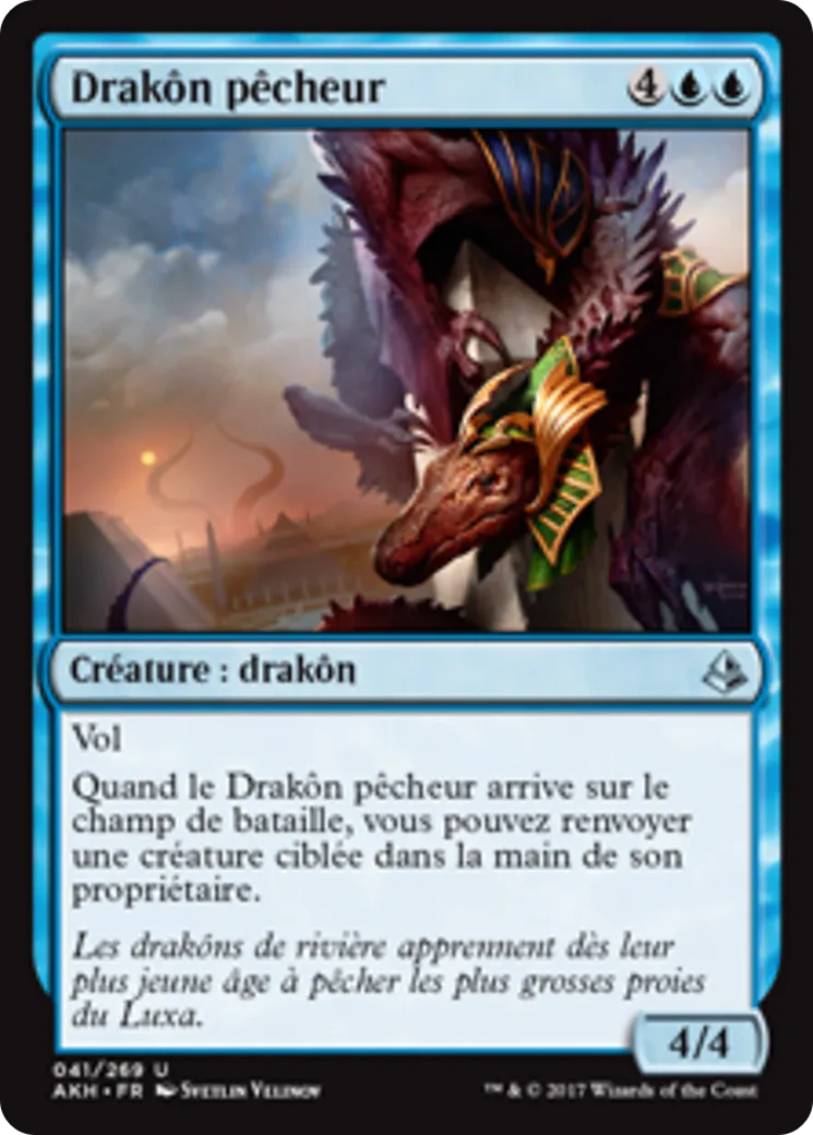 Drakôn pêcheur — Amonkhet — Magic: The Gathering
