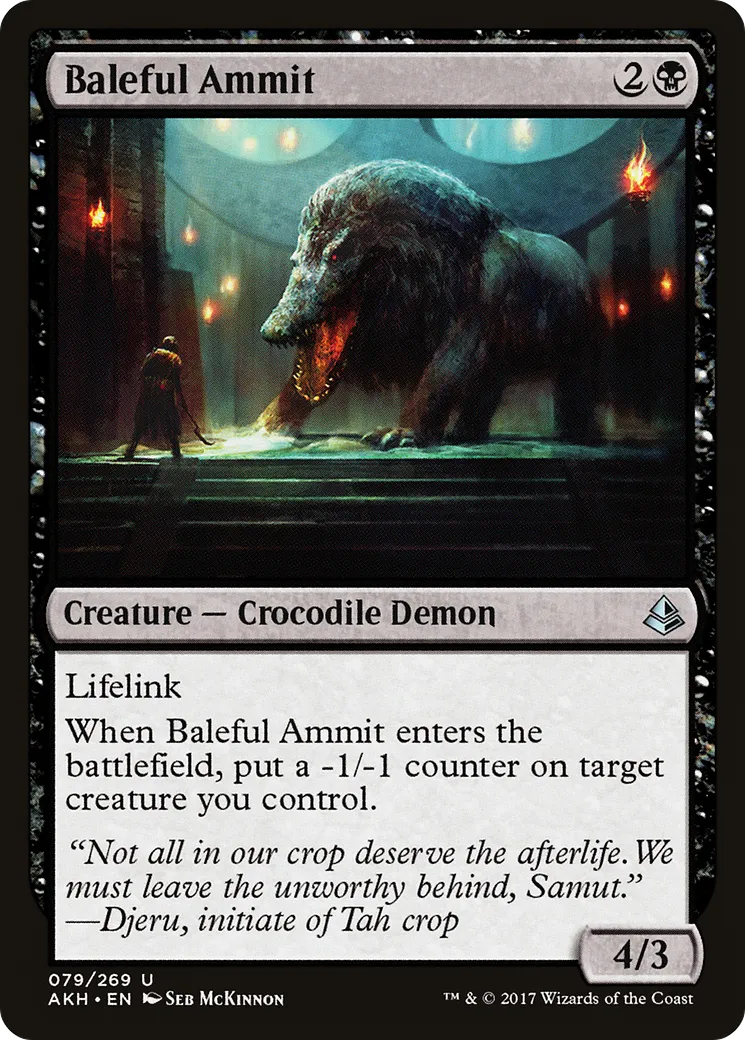 Baleful Ammit from Amonkhet - Magic: The Gathering