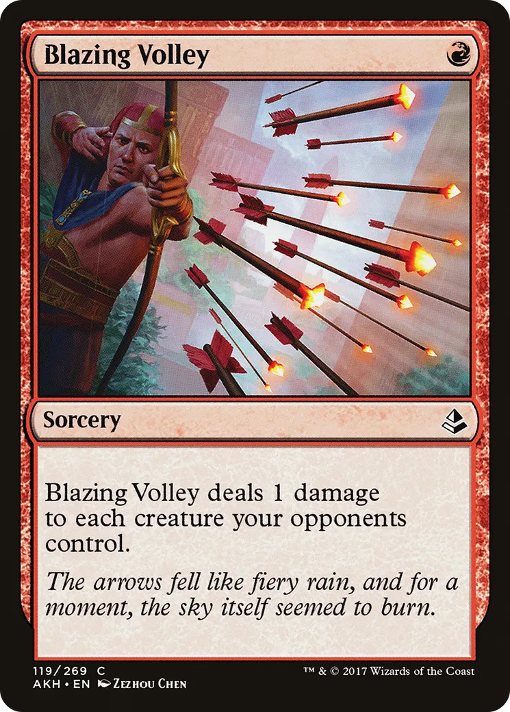 Blazing Volley — Amonkhet — Magic: The Gathering