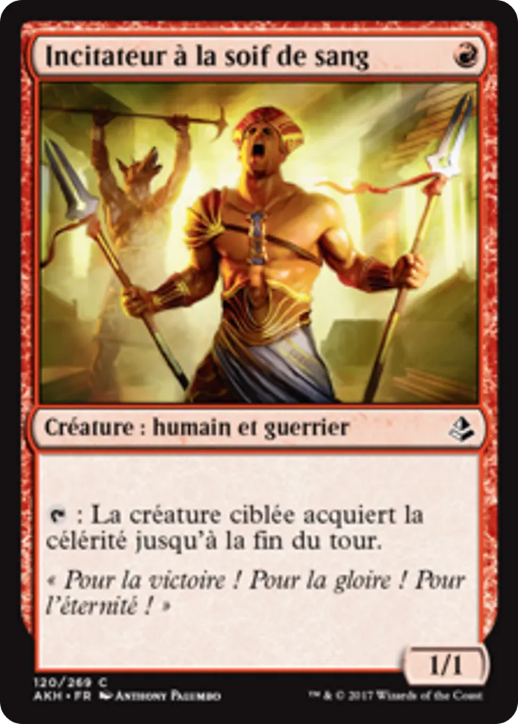 Incitateur à la soif de sang — Amonkhet — Magic: The Gathering