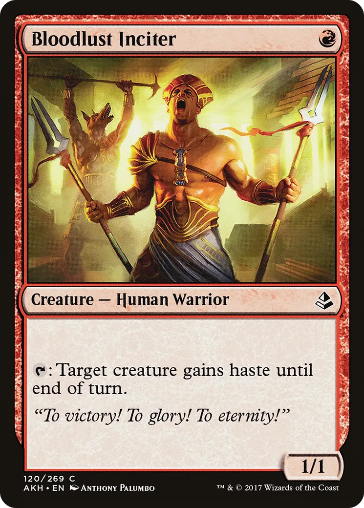Bloodlust Inciter — Amonkhet — Magic: The Gathering