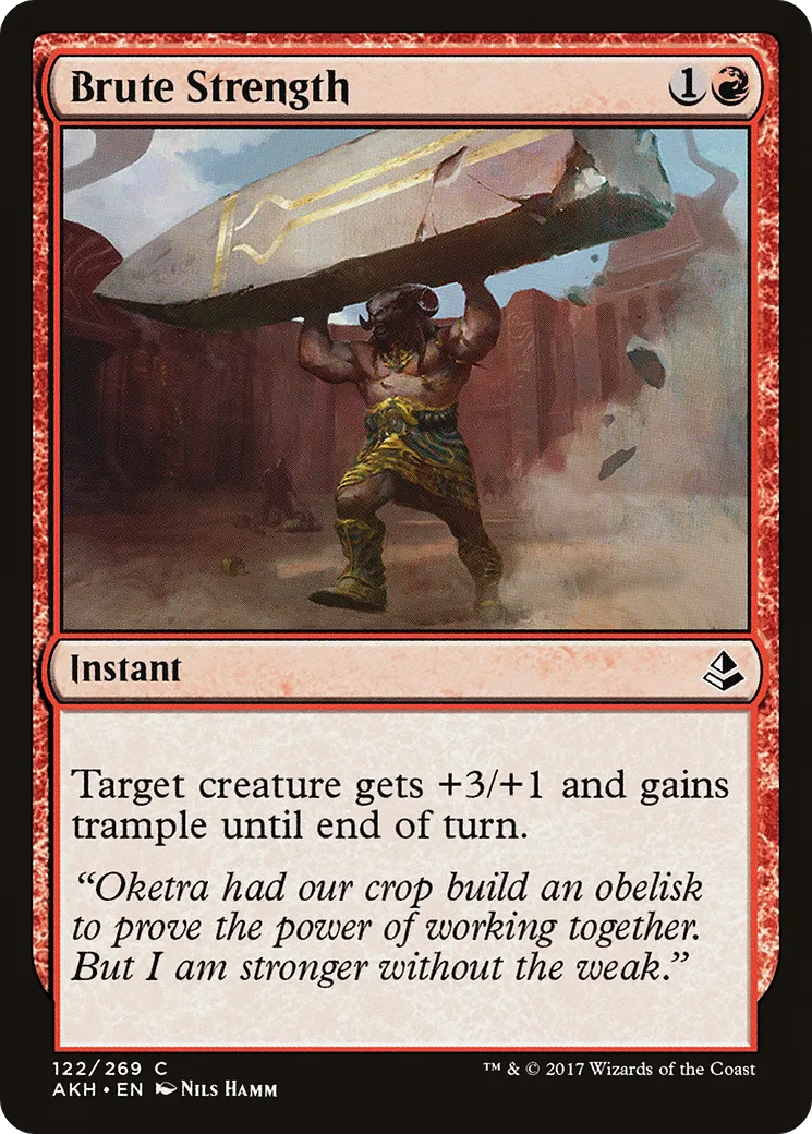 Brute Strength — Amonkhet — Magic: The Gathering