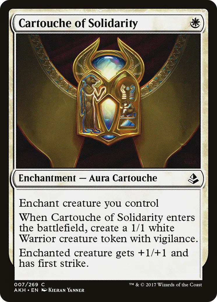 Cartouche of Solidarity — Amonkhet — Magic: The Gathering