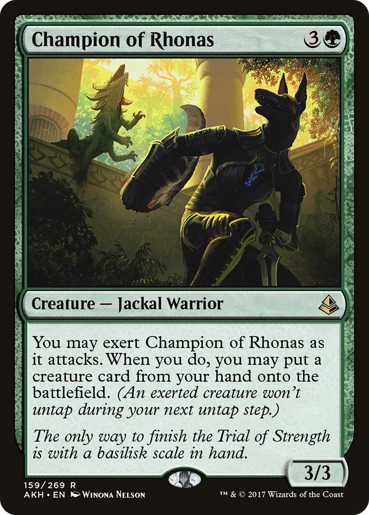 Champion of Rhonas — Amonkhet — Magic: The Gathering