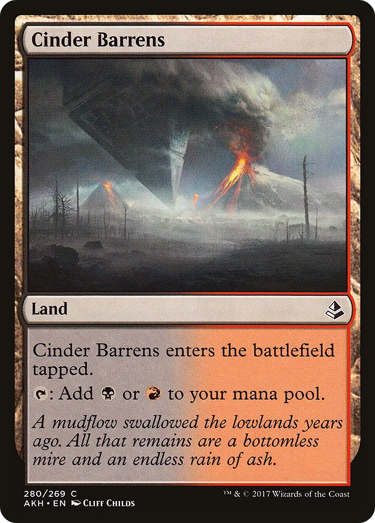 Cinder Barrens — Amonkhet — Magic: The Gathering
