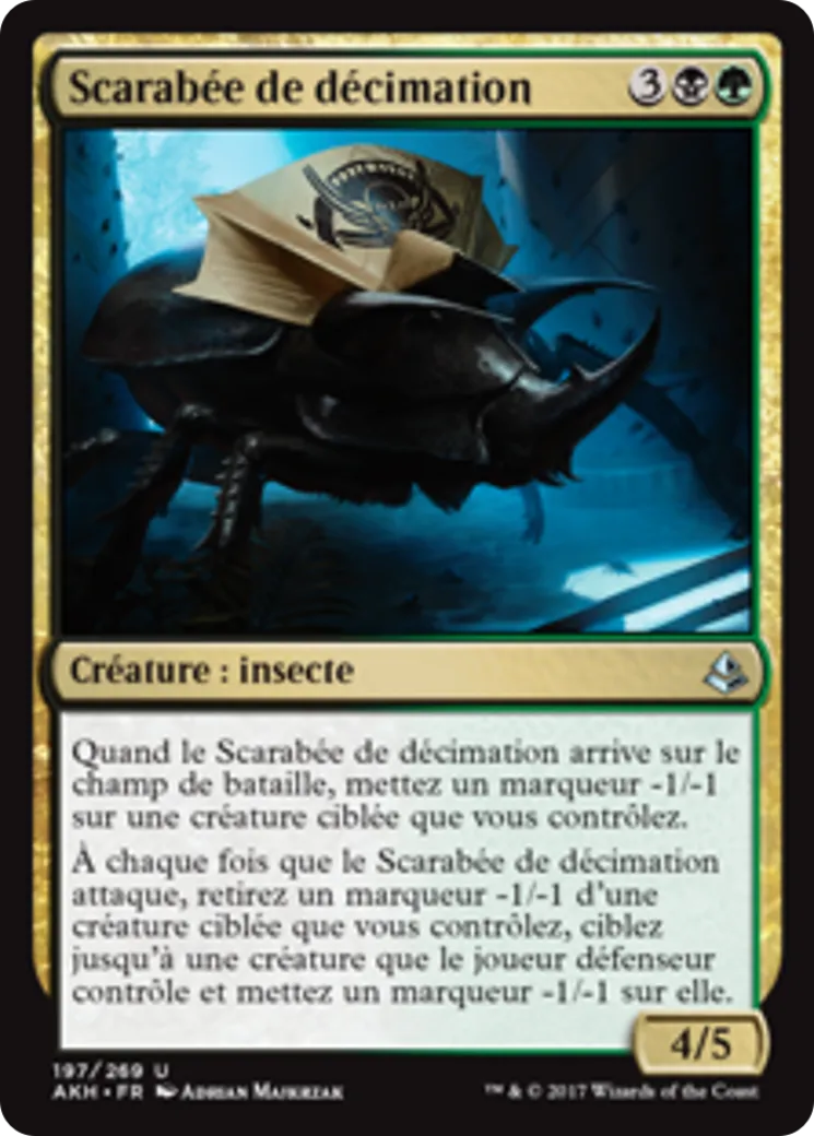 Scarabée de décimation — Amonkhet — Magic: The Gathering