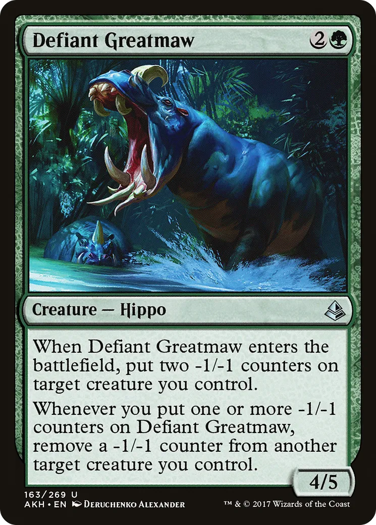 Defiant Greatmaw — Amonkhet — Magic: The Gathering
