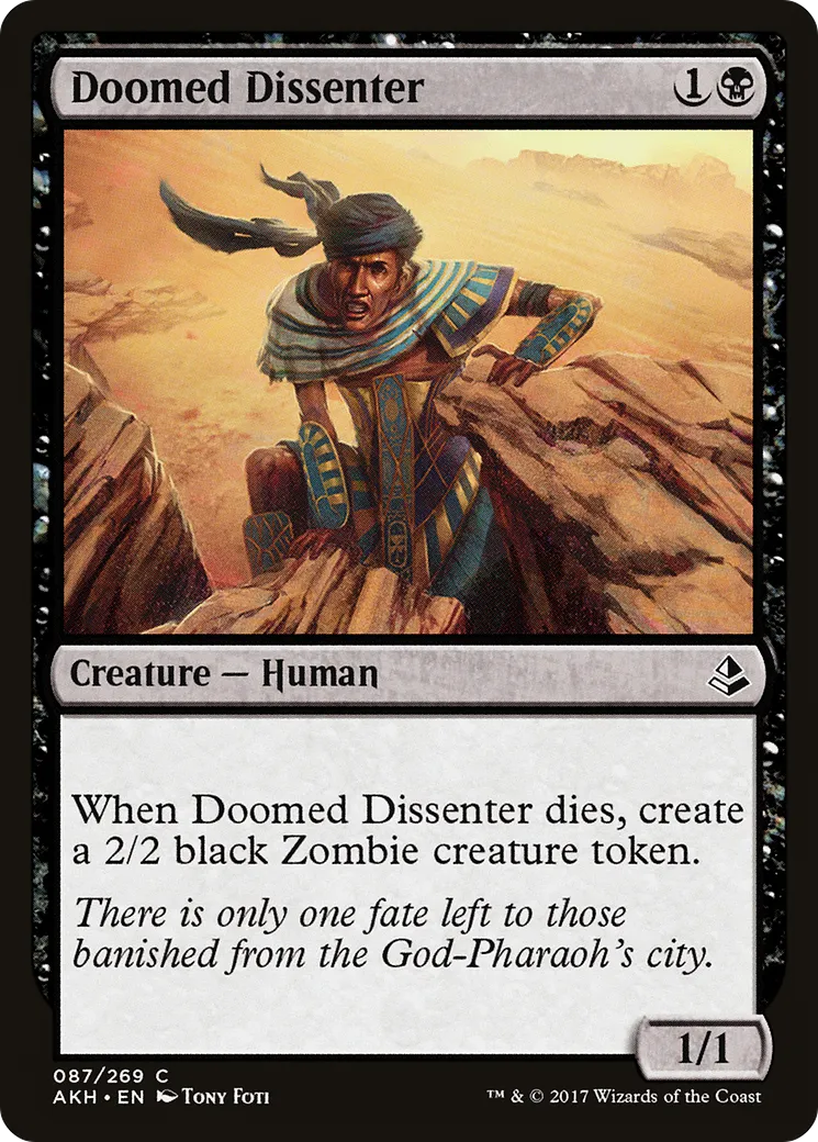 Dissident damné — Amonkhet — Magic: The Gathering