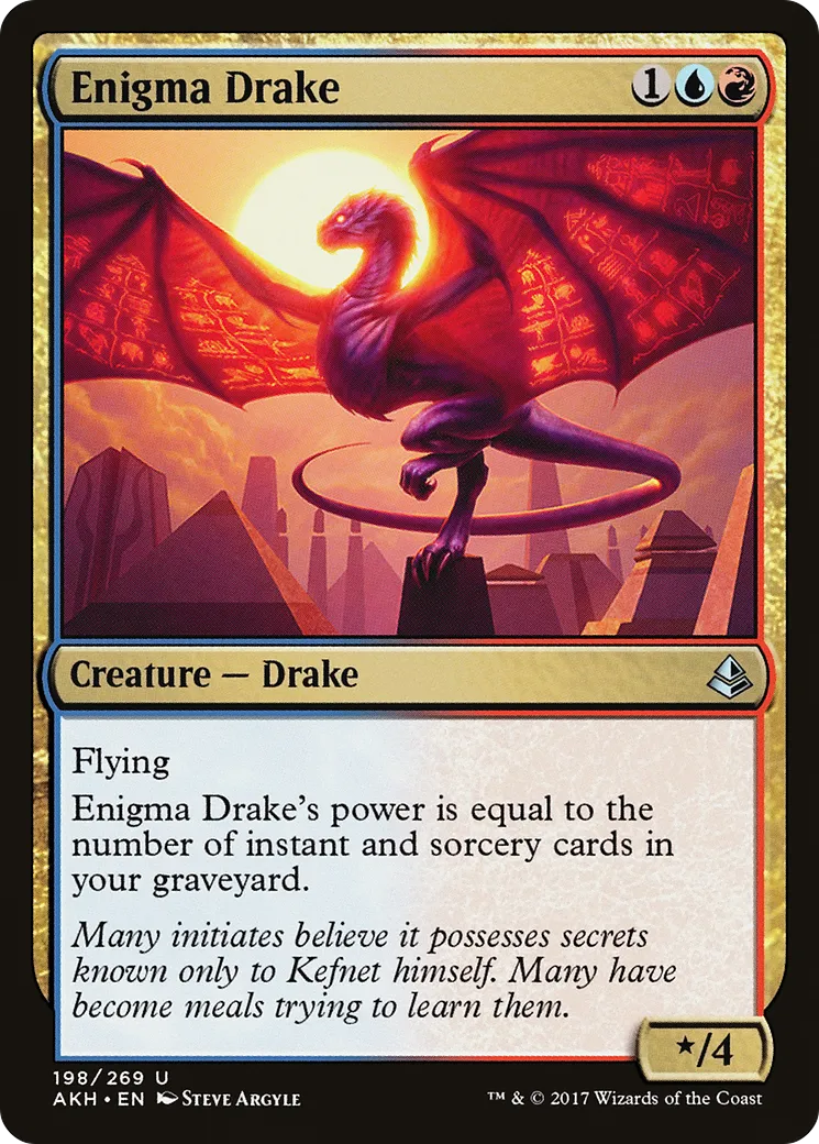 Enigma Drake — Amonkhet — Magic: The Gathering