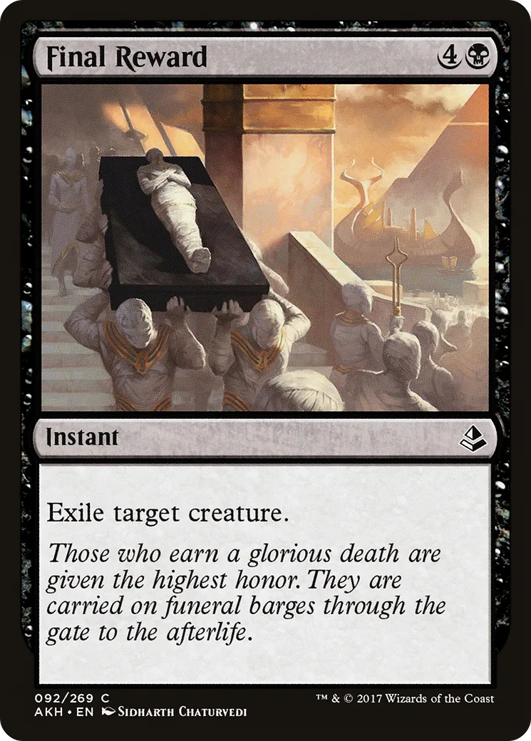 Récompense finale — Amonkhet — Magic: The Gathering