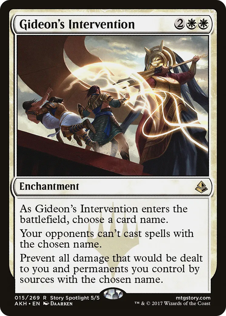 Gideon's Intervention from Amonkhet - Magic: The Gathering