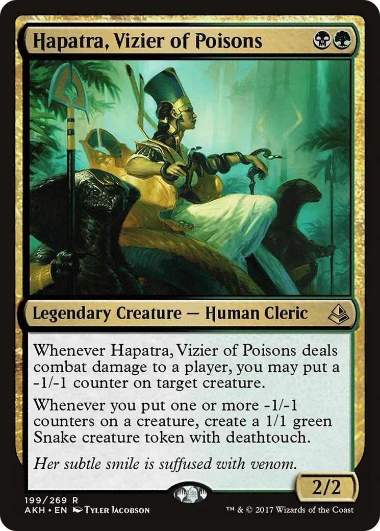 Hapatra, Vizier of Poisons — Amonkhet — Magic: The Gathering