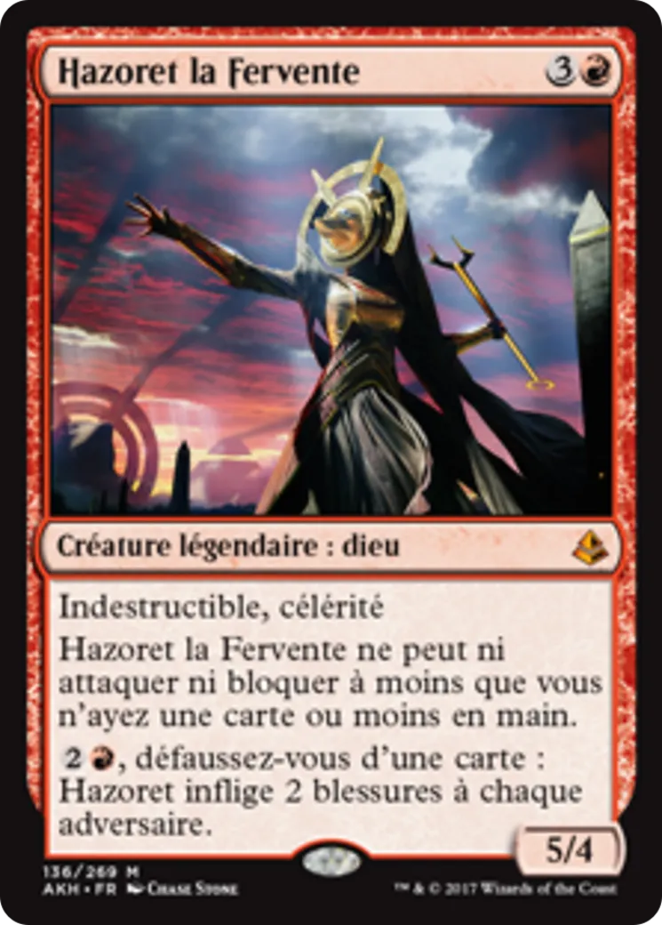 Hazoret la Fervente — Amonkhet — Magic: The Gathering