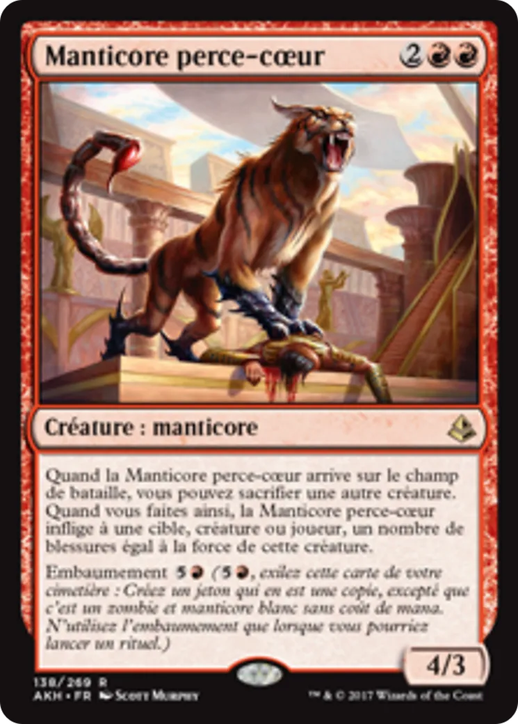 Manticore perce-cœur — Amonkhet — Magic: The Gathering