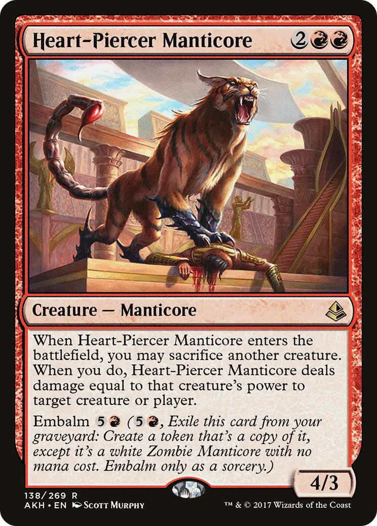 Heart-Piercer Manticore — Amonkhet — Magic: The Gathering