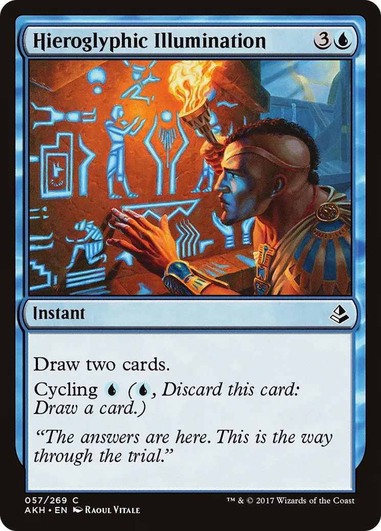 Illumination hiéroglyphique — Amonkhet — Magic: The Gathering