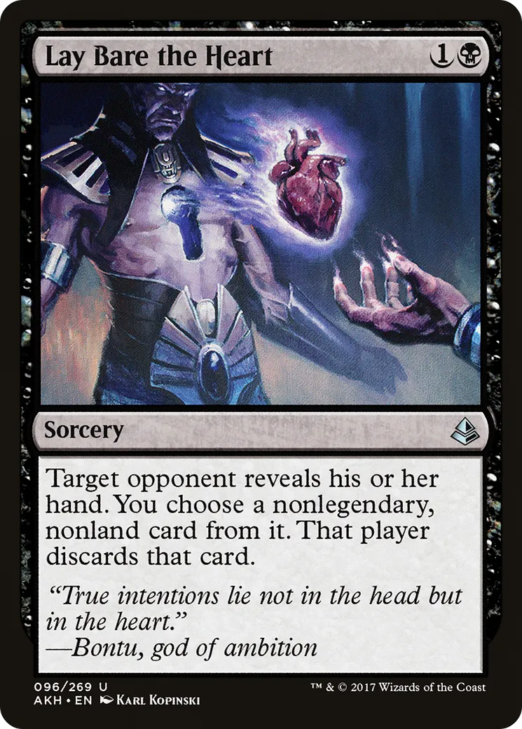 Lay Bare the Heart — Amonkhet — Magic: The Gathering