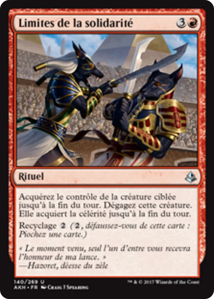 Limites de la solidarité — Amonkhet — Magic: The Gathering
