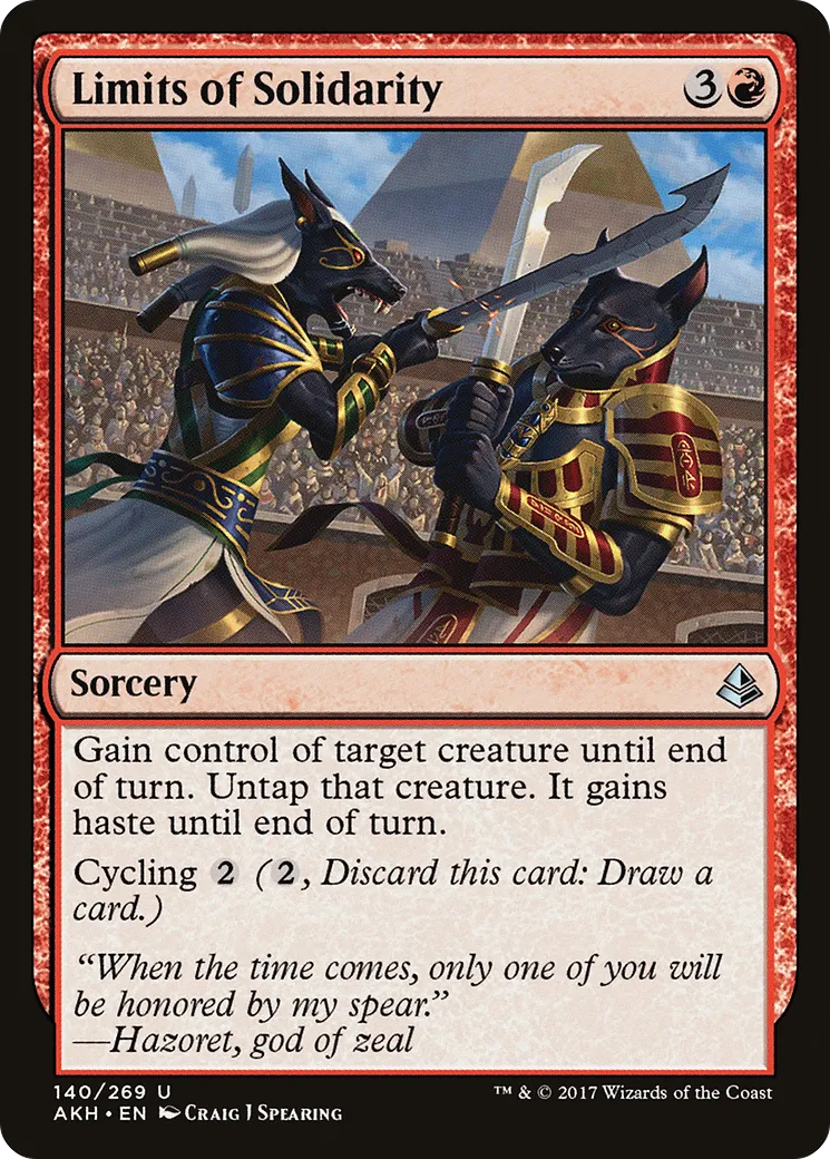 Limites de la solidarité — Amonkhet — Magic: The Gathering