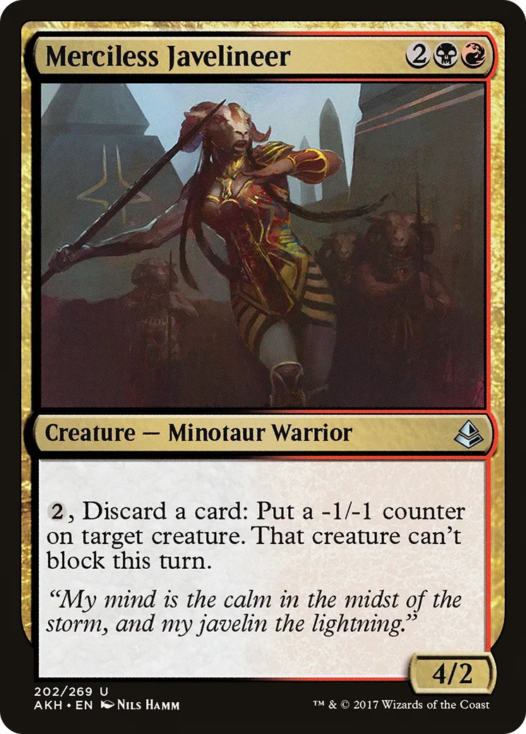 Merciless Javelineer — Amonkhet — Magic: The Gathering