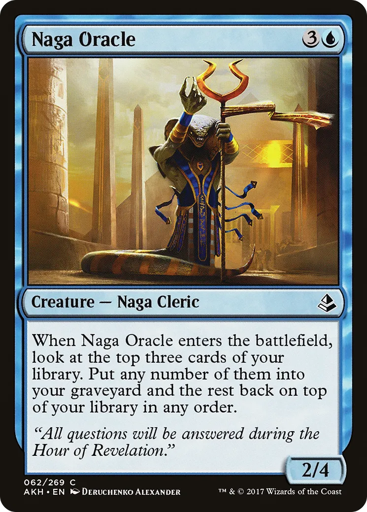 Naga Oracle — Amonkhet — Magic: The Gathering