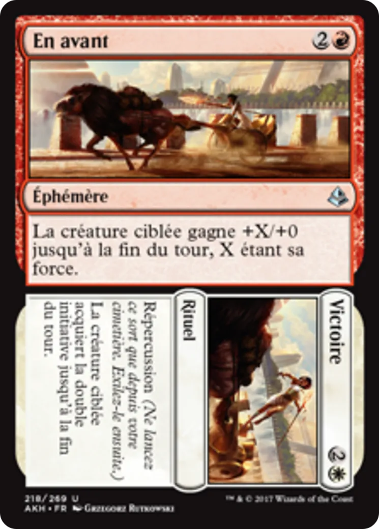 En avant // Victoire — Amonkhet — Magic: The Gathering
