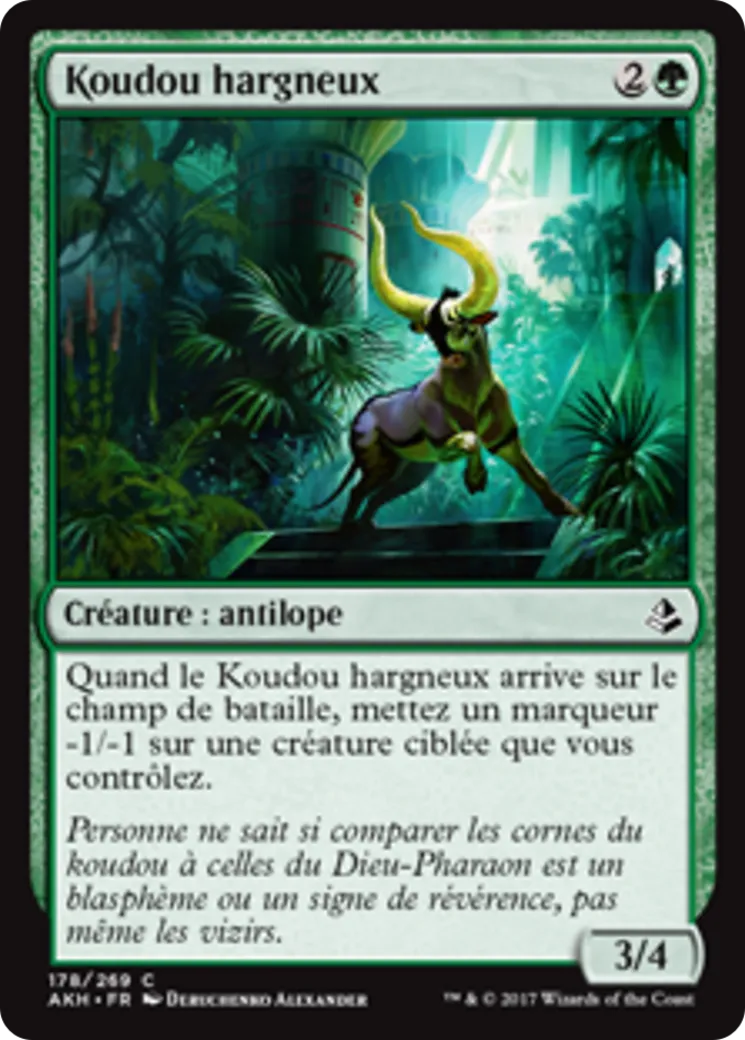 Koudou hargneux — Amonkhet — Magic: The Gathering