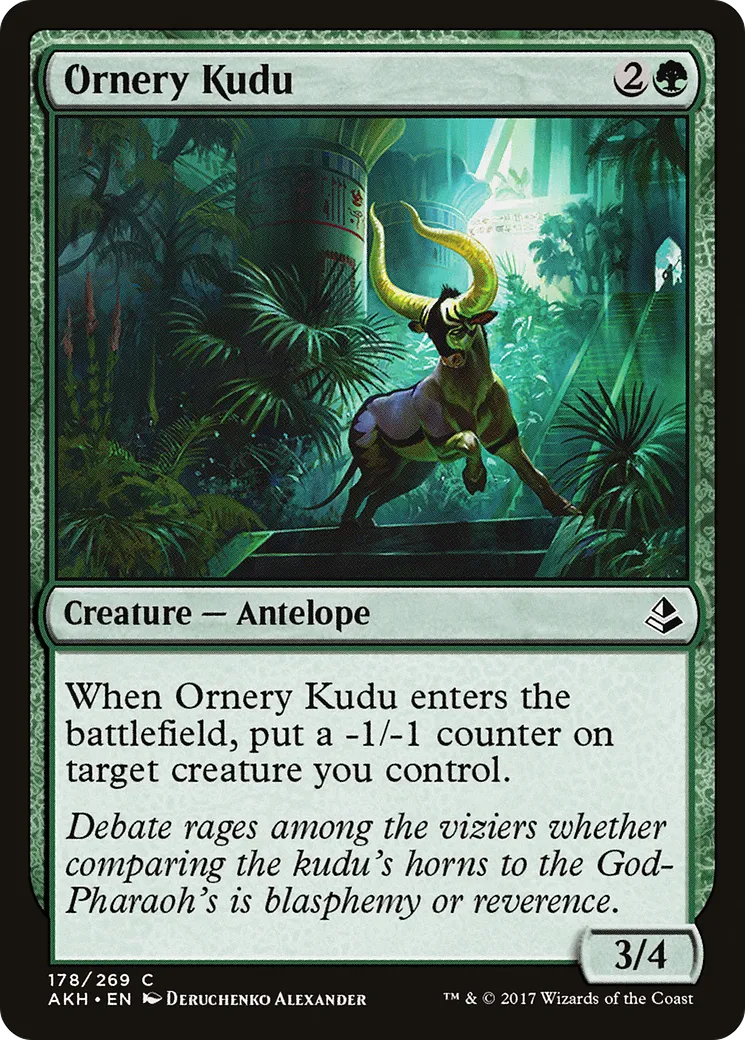 Ornery Kudu — Amonkhet — Magic: The Gathering