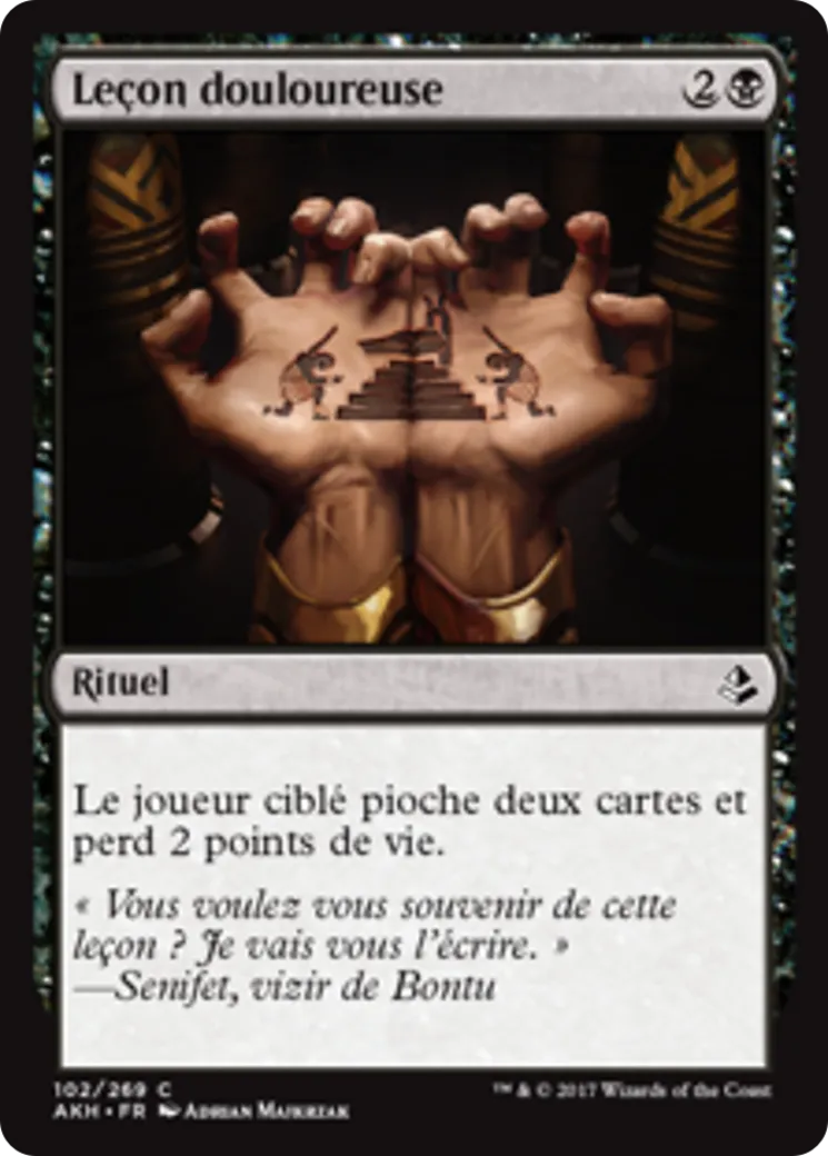 Leçon douloureuse — Amonkhet — Magic: The Gathering