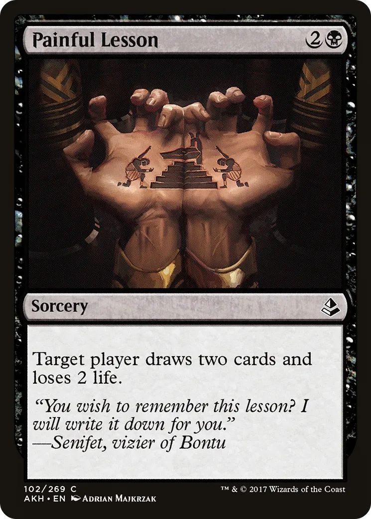 Painful Lesson — Amonkhet — Magic: The Gathering