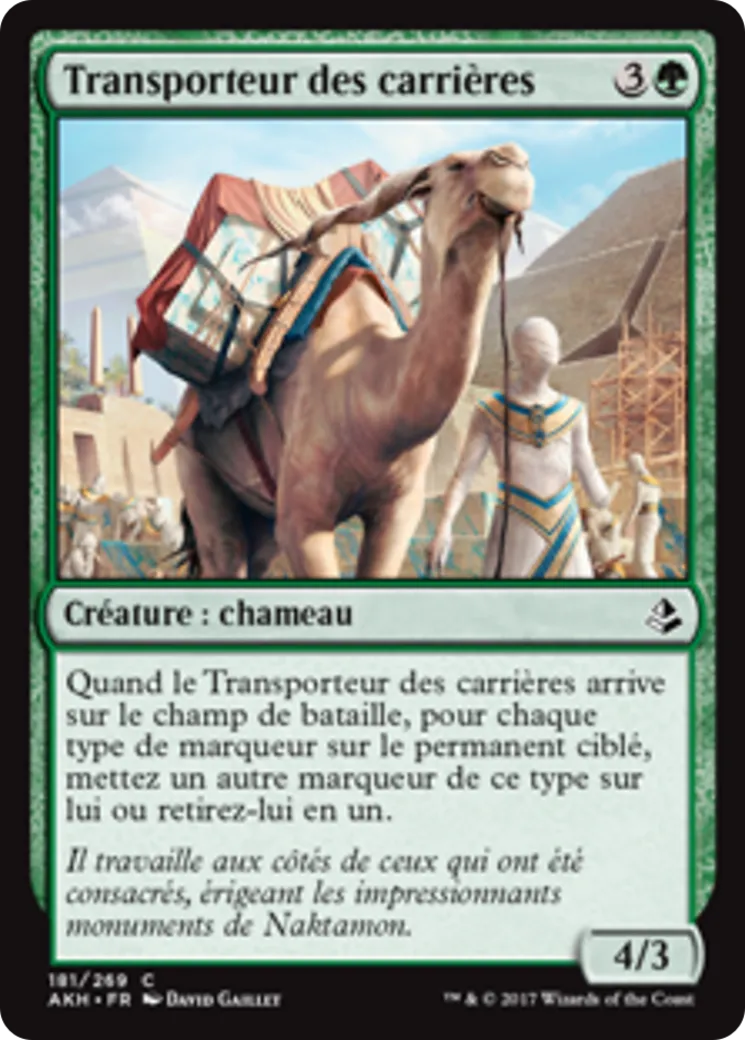 Transporteur des carrières — Amonkhet — Magic: The Gathering