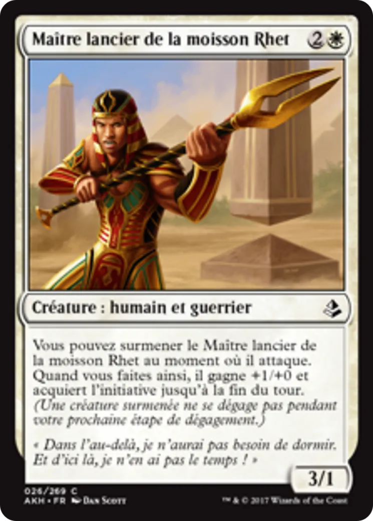 Maître lancier de la moisson Rhet — Amonkhet — Magic: The Gathering