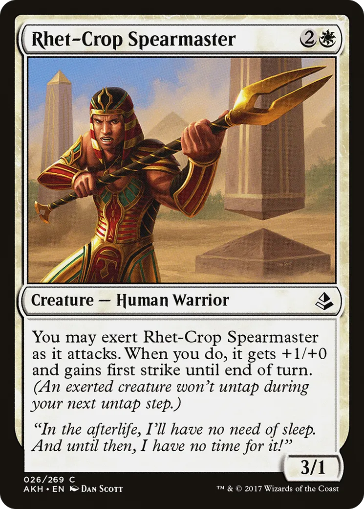 Maître lancier de la moisson Rhet — Amonkhet — Magic: The Gathering