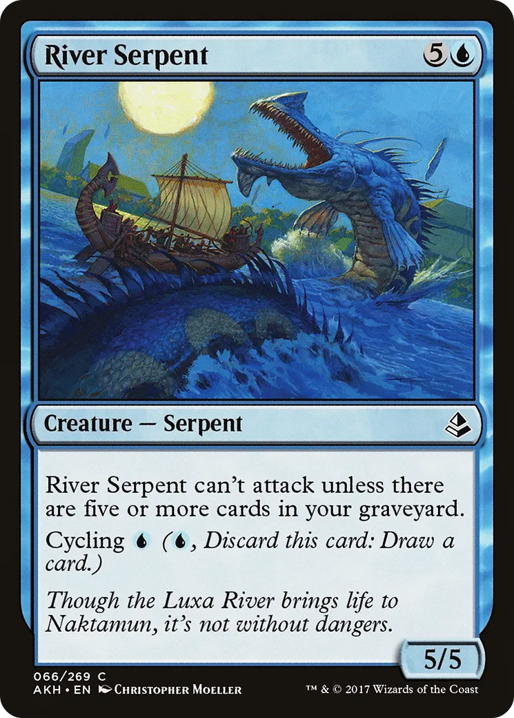 River Serpent — Amonkhet — Magic: The Gathering