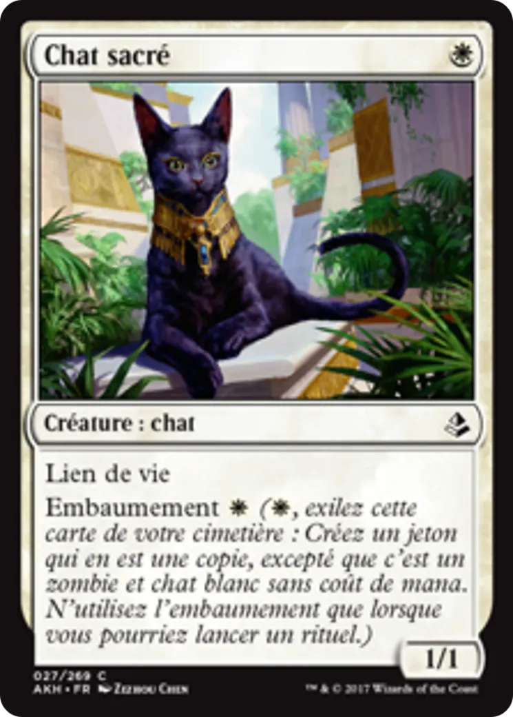 Chat sacré from Amonkhet - Magic: The Gathering