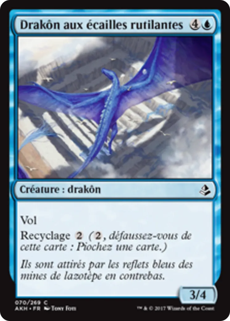 Drakôn aux écailles rutilantes — Amonkhet — Magic: The Gathering