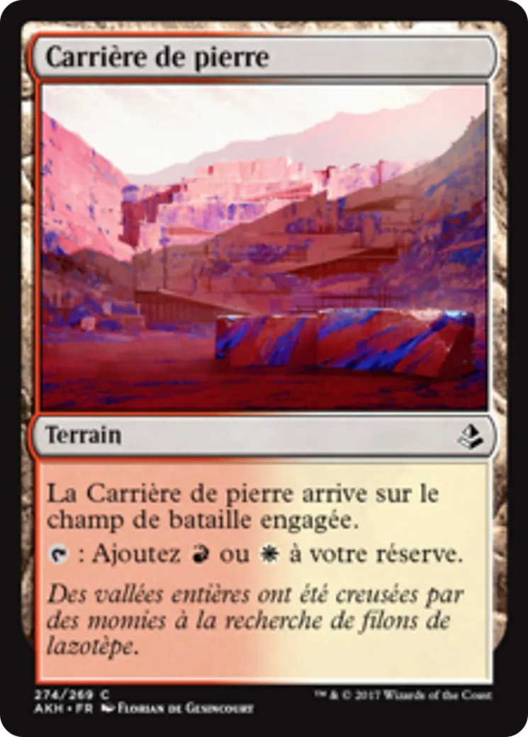 Carrière de pierre — Amonkhet — Magic: The Gathering