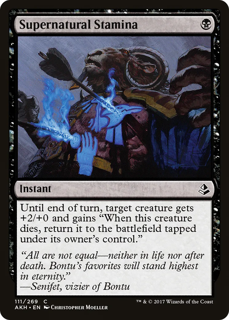 Supernatural Stamina — Amonkhet — Magic: The Gathering